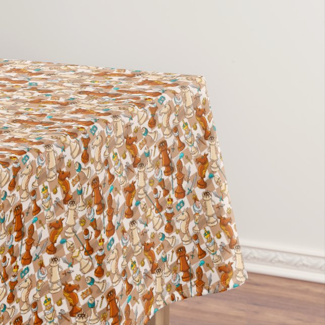 Schachkampf Tischdecke (Beispiel)