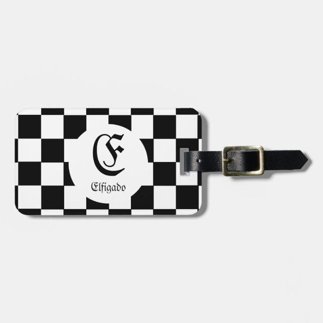 Schachklub Individuelle Name Gepäckanhänger (Vorderseite horizontal)