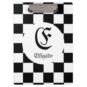 Schachklub Individuelle Name Klemmbrett