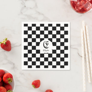 Schachklub Individuelle Name Serviette