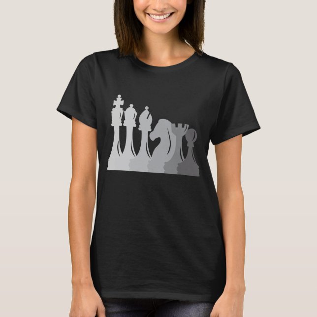Schachklub oder Turnier-Board Game Liebhaber Vinta T-Shirt (Vorderseite)
