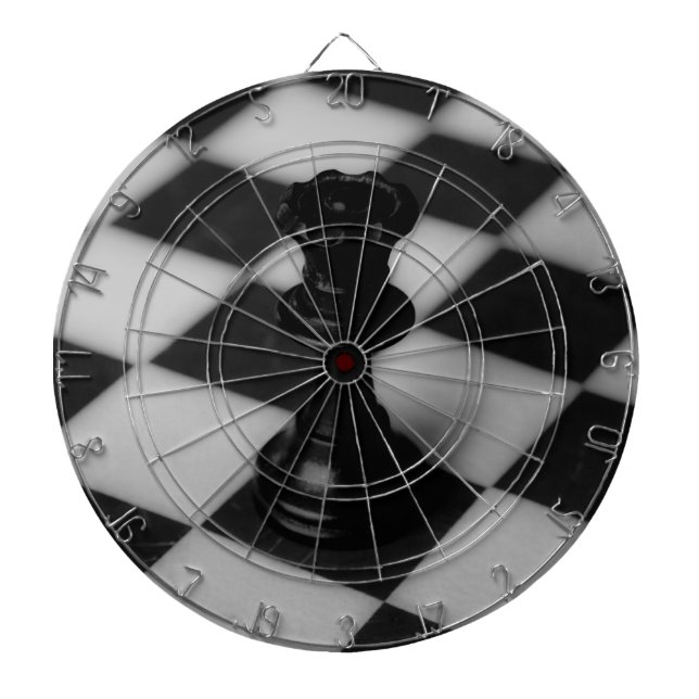 Schachkönigin Dartscheibe (vorne)
