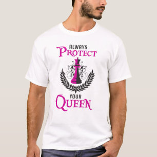 Schachkönigin Schachbrett Schlossplatz Funny Gift T-Shirt