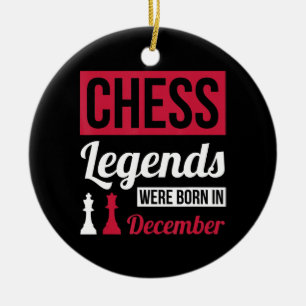 Schachleder waren im Dezember Geburtstagsgeschenk Keramik Ornament