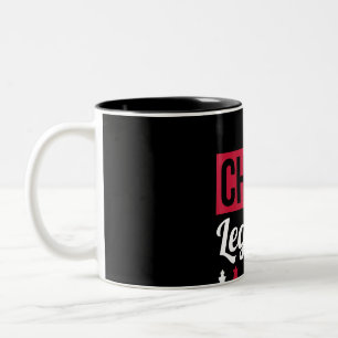 Schachlegenden waren im Dezember geboren Geburtsta Zweifarbige Tasse