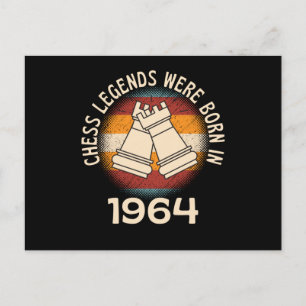 Schachlegenden wurden 1964 geboren postkarte
