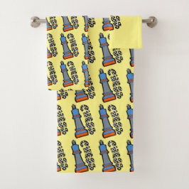 Schachmänner Badhandtuch Set