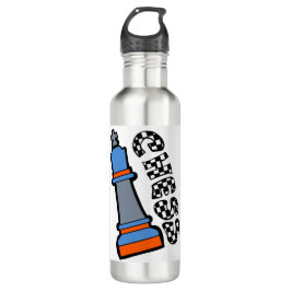 Schachmänner Edelstahlflasche