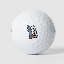 Schachmänner Golfball