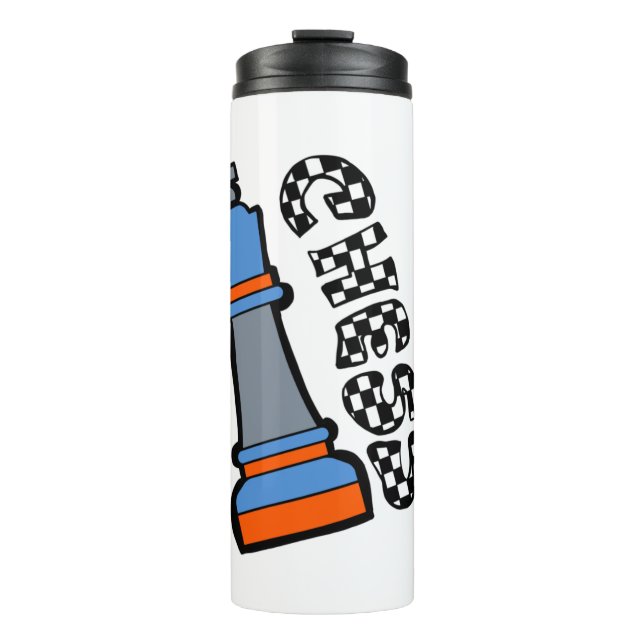 Schachmänner Thermosbecher (Vorderseite)