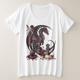 Schachmatt des gotischen Drachen Große Größe T-Shirt