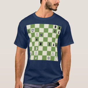 Schachmatt in 3 Moves Schachbrett mit Schachübung T-Shirt