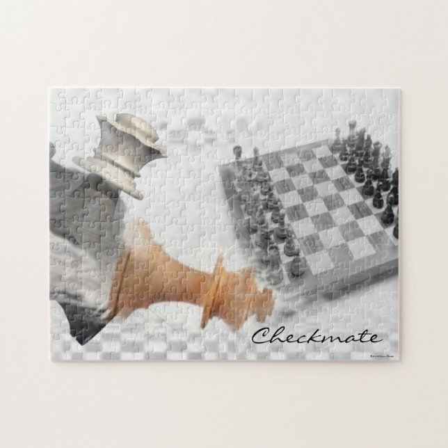 Schachmatt-Rätsel Puzzle (Horizontal)