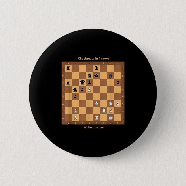 Schachmatt, spielen Sie einfach Schachzettel Graph Button (Vorderseite)