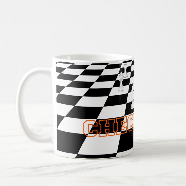 Schachmatt-Strategie-Tasse Kaffeetasse (Links)