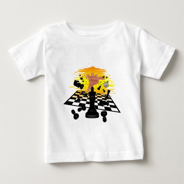 Schachmeister Baby T-shirt (Vorderseite)