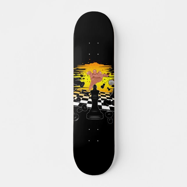 Schachmeister Skateboard (Vorne)