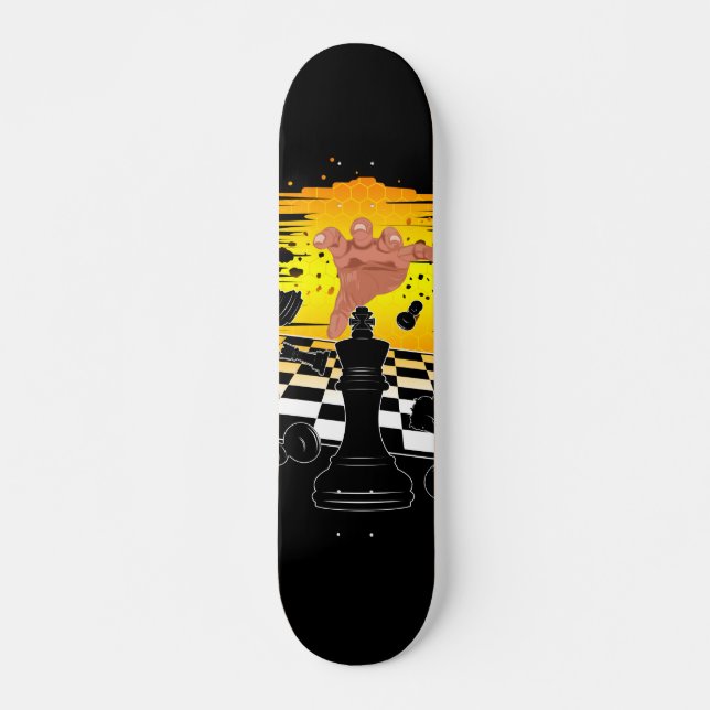 Schachmeister Skateboard (Vorne)