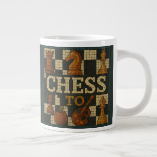 Schachmosaik, Jumbo-Tasse