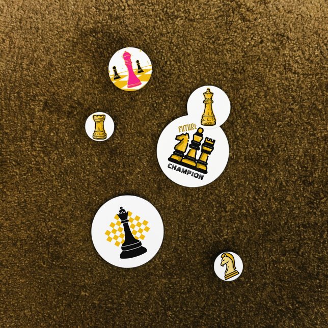 Schachmünzen-Tischkonfetti Konfetti (chess board coins party confetti,kids birthday party,baby shower,graduation,night party, throw fun)