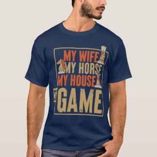 Schachpartitur Strategie Spiel Geschenk Schach T-Shirt