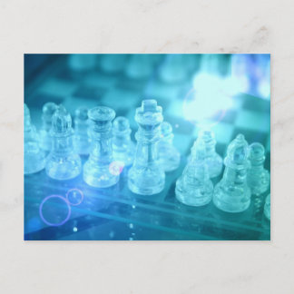 Schachpasskarte Postkarte