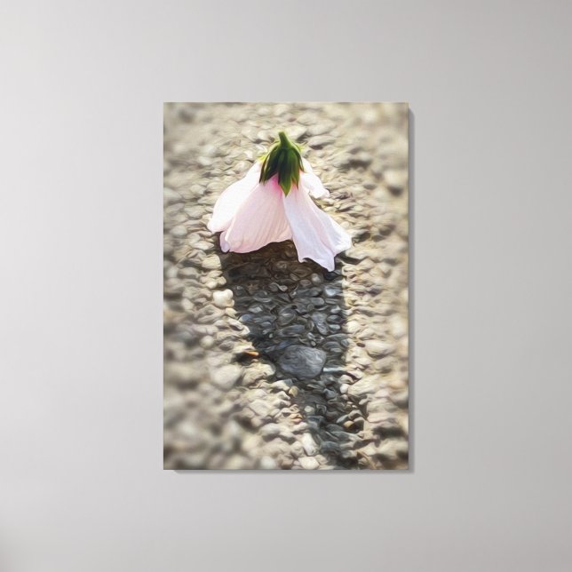 Schachpflaster-Blume Leinwanddruck (Vorderseite)