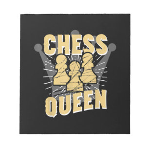Schachqueen Kids & Women-Geschenk Notizblock
