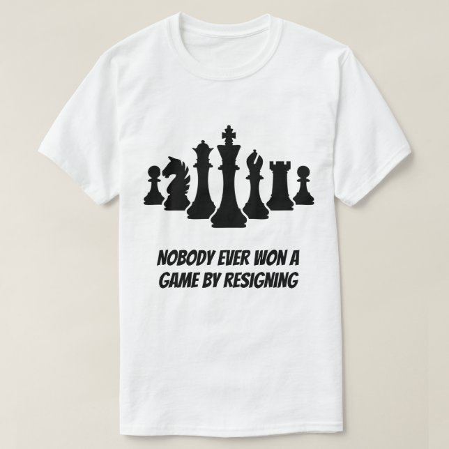 Schachquoten für männlichen T - Shirt (Design vorne)