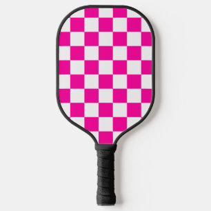 Schachrosa und Weiß Pickleball Schläger