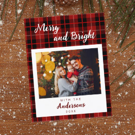 Schachrotes Muster Weihnachtskarte Feiertagskarte