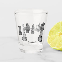 Schachschach Schnapsglas