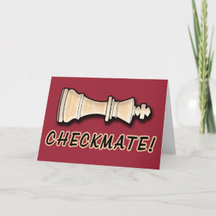 Schachsieger Glückwünsche Checkmate Karte