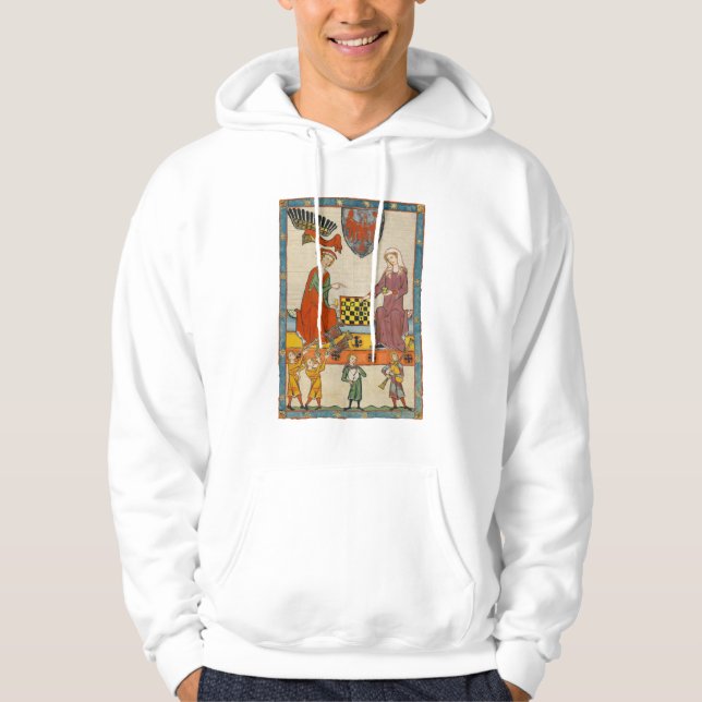 Schachspiel 14. Jahrhundert Codex Manesse Hoodie (Vorderseite)