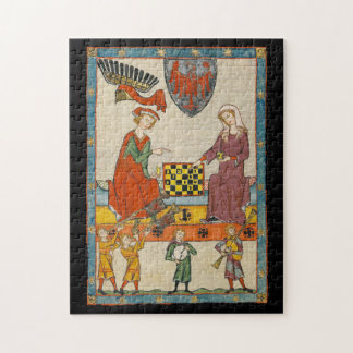 Schachspiel 14. Jahrhundert Codex Manesse Puzzle
