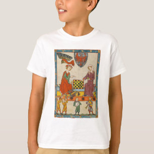 Schachspiel 14. Jahrhundert Codex Manesse T-Shirt