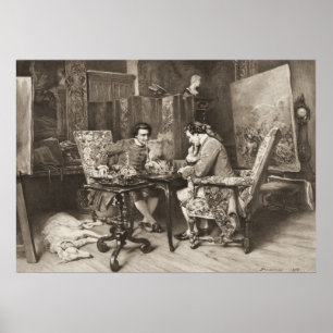 Schachspiel 1898 poster