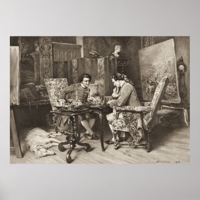 Schachspiel 1898 poster (Vorne)