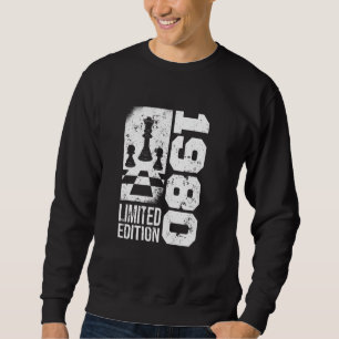 Schachspiel 1980 Geburtstag Schach Stücke Schachsp Sweatshirt