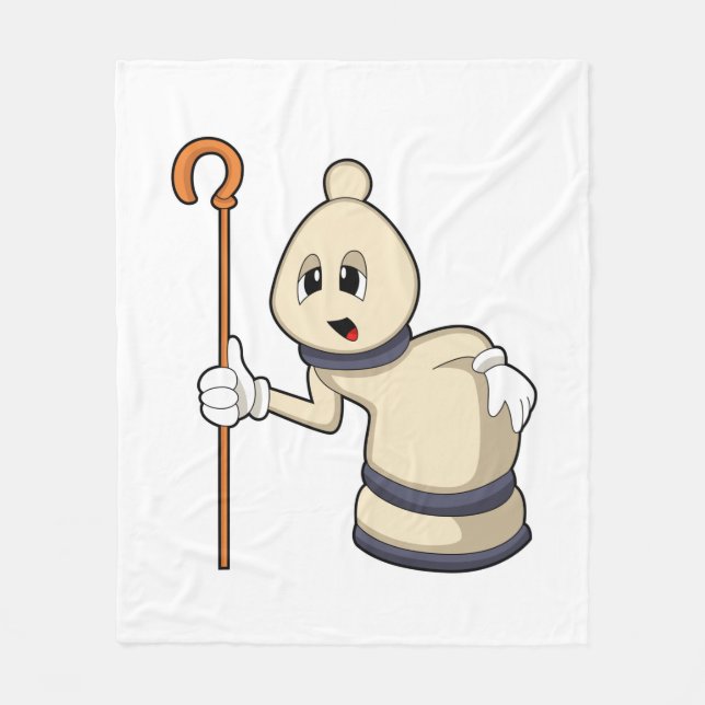 Schachspiel Bischof von Schach Fleecedecke (Vorderseite)