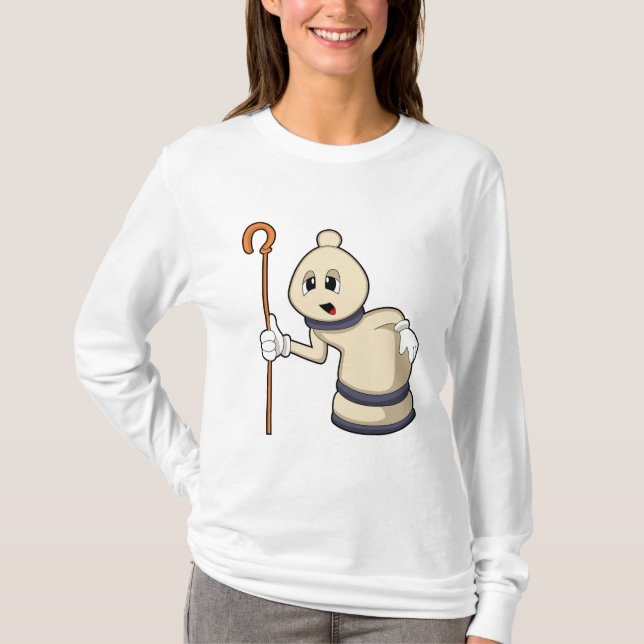 Schachspiel Bischof von Schach T-Shirt (Vorderseite)