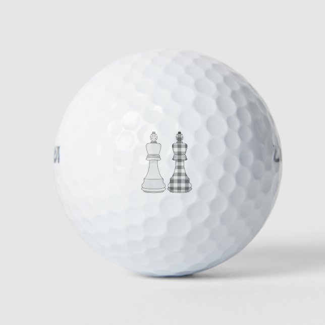 Schachspiel Golfball (Vorderseite)