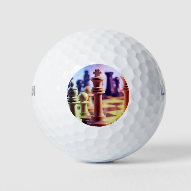 Schachspiel Golfball (Vorderseite)