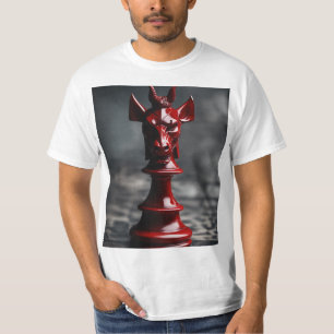 Schachspiel mit dem Teufel - Dunkler Symbolismus i T-Shirt