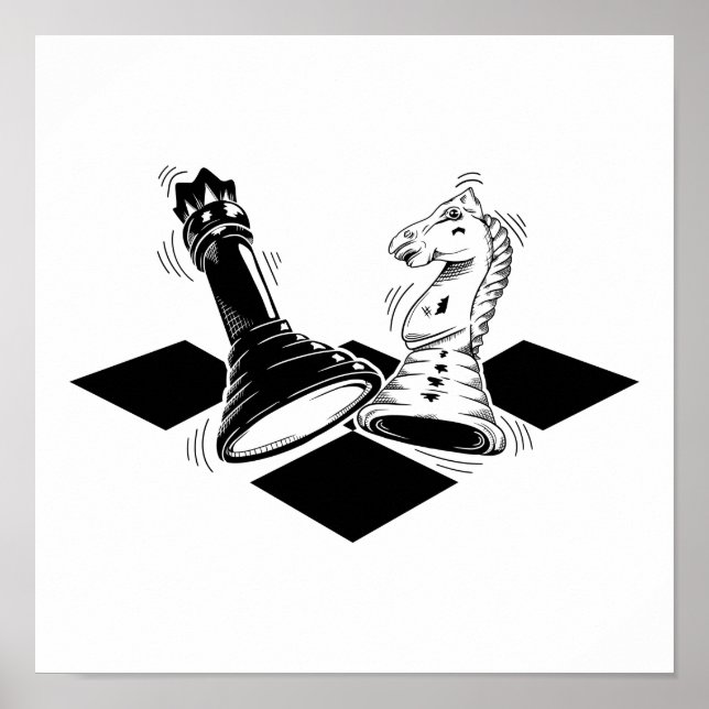 Schachspiel Poster (Vorne)