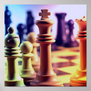 Schachspiel Print Poster