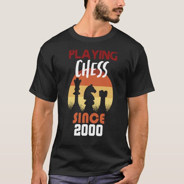 Schachspielen seit 2000 T-Shirt (Vorderseite)