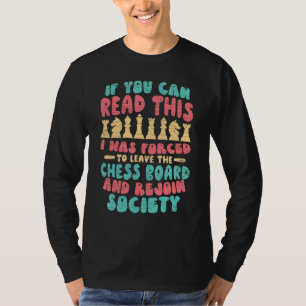Schachspieler, den ich zwang, das Schachbrett Verl T-Shirt