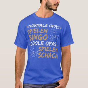 Schachspieler Geschenk Opa Lusreste Schach Sprche T-Shirt