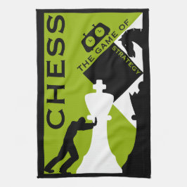 Schachspieler Geschirrtuch